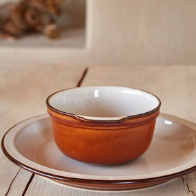 Ceglasto-beżowa kamionkowa miska 560 ml Poterie – Casafina