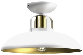 Biało-złoty plafon metalowy - K485-Ramona
