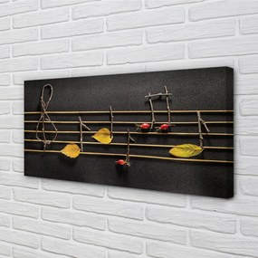 Fotoobraz na płótnie Naturalna Kompozycja Nutowa