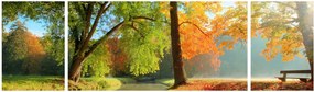 Obraz - Spokojny jesienny krajobraz (170x50 cm)