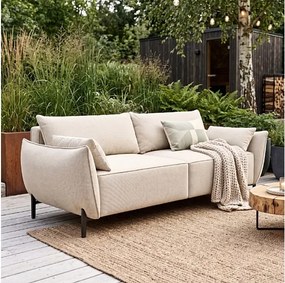 Sofa ogrodowa 2-osobowa GARDEN w tkaninie Kanaria 7002 beżowa