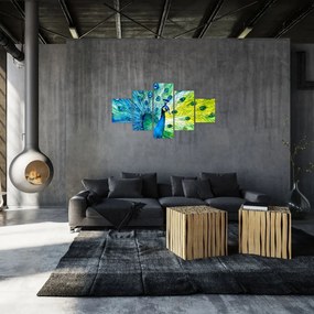 Obraz pawia (125x70 cm)