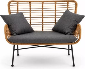 Luksusowa sofa ogrodowa Mavis – elegancki i wygodny mebel z odpornego na warunki atmosferyczne rattanu syntetycznego
