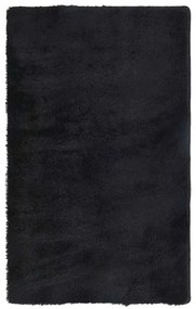 Czarny pluszowy dywan 80x150 F7-D25