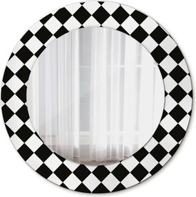 Lustro dekoracyjne okrągłe Szachy biurko