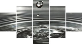 Obraz kropli wody (125x70 cm)