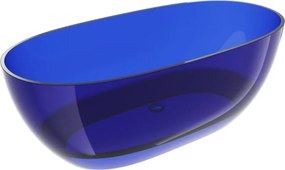 Mexen Pure wanna wolnostojąca transparentna 170 x 80 cm, sapphire, korek chrom - 58071708016