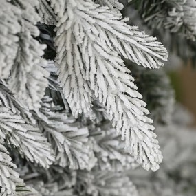 HOMCOM Choinka sztuczna 210 cm jak prawdziwa z 800 gęstymi gałęziami, sztuczny śnieg, auto-otwieranie | Aosom PL