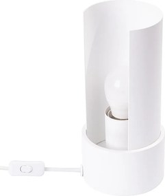 Lampa Biurkowa Minimalistyczny Flash, Stal - 1 Źródło - L.10 X H.21 Cm - Biały