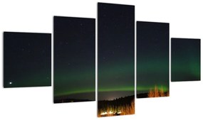 Obraz zorzy polarnej (125x70 cm)