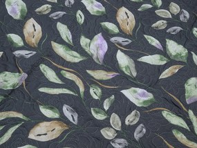 Narzuta na łóżko SILVANE, czarna Rozmiar: 170 x 210 cm