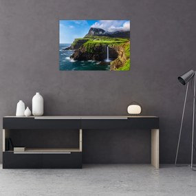 Obraz - Wodospad Múlafossur (70x50 cm)