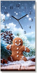 Zegar ścienny Święta Piernik Śnieg Choinka