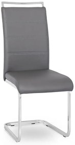Szare nowoczesne krzesło na płozach F4-C16