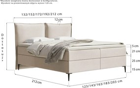 Łóżko kontynentalne Pillow Conti