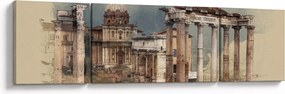 Obraz - Forum Romanum, Rzym, Włochy (170x50 cm)