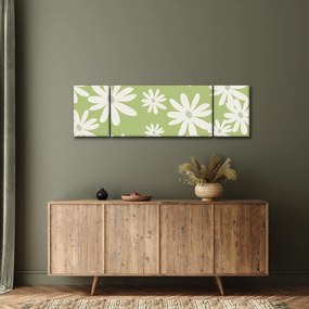 Obraz - Hipisi, zielone kwiaty N⁰1 (170x50 cm)