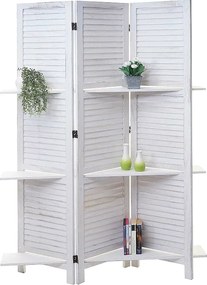 Ekran Aberdeen z półkami, biały/biały