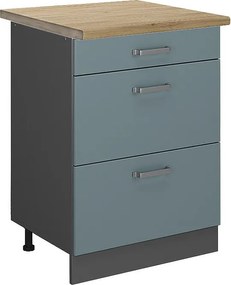 Szafka dolna do kuchni niebiesko-szary 60x60x81.6 r-line