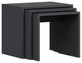 Stolik do odkładania Alya Anthracite, 3 szt.