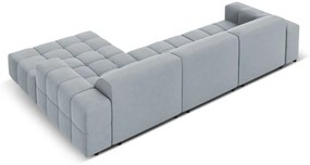 Sofa Narożna LUC 4-miejscowa 284x166x70 Christian Lacroix jasny niebieski light blue