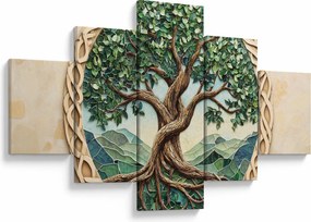 Obraz – Splecione drzewo życia (125x70 cm)