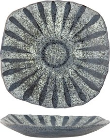 Szary kamionkowy talerz do serwowania ø 32 cm Ramie – Bloomingville