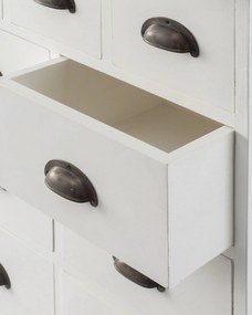 Komoda Brighton 11 szuflad white&amp;natural