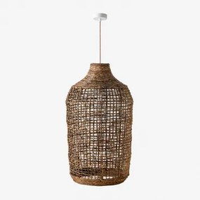 Lampa Sufitowa Arantxa Naturalny - Biała & Ø40 Cm Arantxa - Sklum
