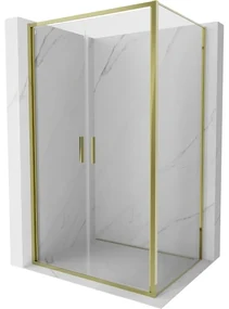 Mexen Exo kabina prysznicowa uchylna 70 x 85 cm, transparent, złota - 814-070-085-50-00