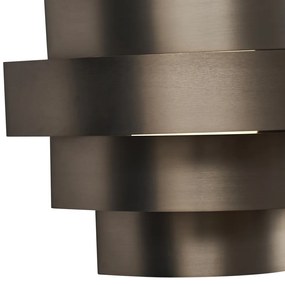 Nowoczesny Kinkiet / Lampa scienna w kolorze gunmetal z LED z 3-stopniową regulacją ściemniania - Lines Nowoczesny Oswietlenie wewnetrzne