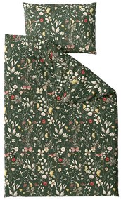 PrzytulneMieszkanie.pl PrzytulneMieszkanie.pl Pościel z mikrowłókna KOLOROWA ŁĄKA ciemnozielona Rozmiar pościeli: 2 szt 70 x 90 cm | 200 x 220 cm
