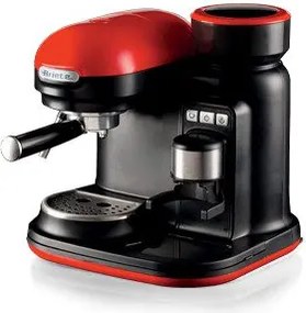 Ciśnieniowy ekspres kolbowy w kolorze czerwonym Moderna