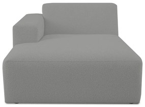 Szary moduł sofy z materiału bouclé (lewostronny) Roxy – Scandic