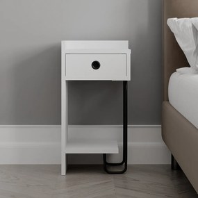 Stolik nocny Sirius Left White 2