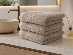 Ręcznik Classic 70 x 140 cm beżowy, 100% bawełna