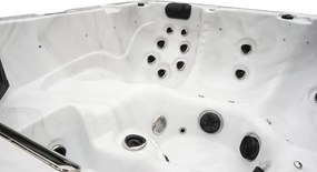 JACUZZI OGRODOWE PREMIUM WANNA  SPA 5-OSOBOWA WHITE OBUDOWA BROWN 195x195 CM
