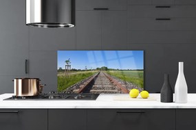 Szkło Ozdobne do Kuchni Zapomniane Tory Kolejowe