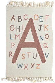 Dywan dziecięcy Literki, numerki, z frędzlami, 60 x 90 cm