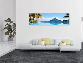 Obraz - Palmy i plaże (170x50 cm)