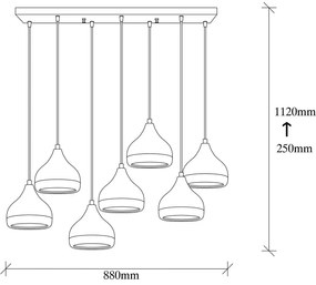 Czarna lampa wisząca z metalowym kloszem Yildo – Opviq lights