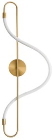 Lampa ścienna kinkiet LED APP858-W Long Złota