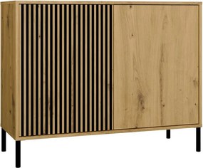 Komoda na nóżkach z ryflowaniem dąb artisan Z9-K48