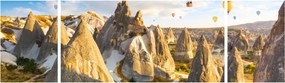 Obraz - Balony na ogrzane powietrze (170x50 cm)