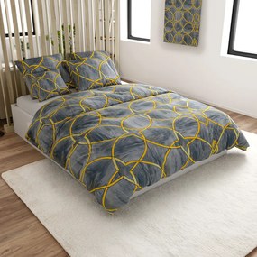 PrzytulneMieszkanie.pl PrzytulneMieszkanie.pl Pościel z mikrofibry RYNETH szara Rozmiar pościeli: 70 x 80 cm | 140 x 200 cm