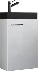 2 szt. umywalka Slito wąska czarna