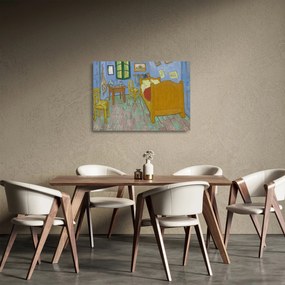 Obraz na szkle - Vincent van Gogh, The Bedroom, reprodukcje (70x50 cm)