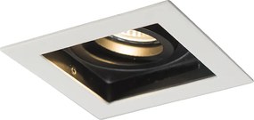 Inteligentny reflektor wpuszczany biały z WiFi GU10 regulowany - Carree