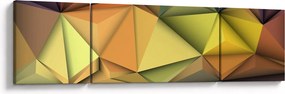 Obraz - Wielokątna abstrakcja 3D (170x50 cm)