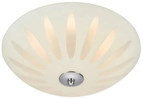 Biała lampa sufitowa ze szklanym kloszem Petal – Markslöjd
